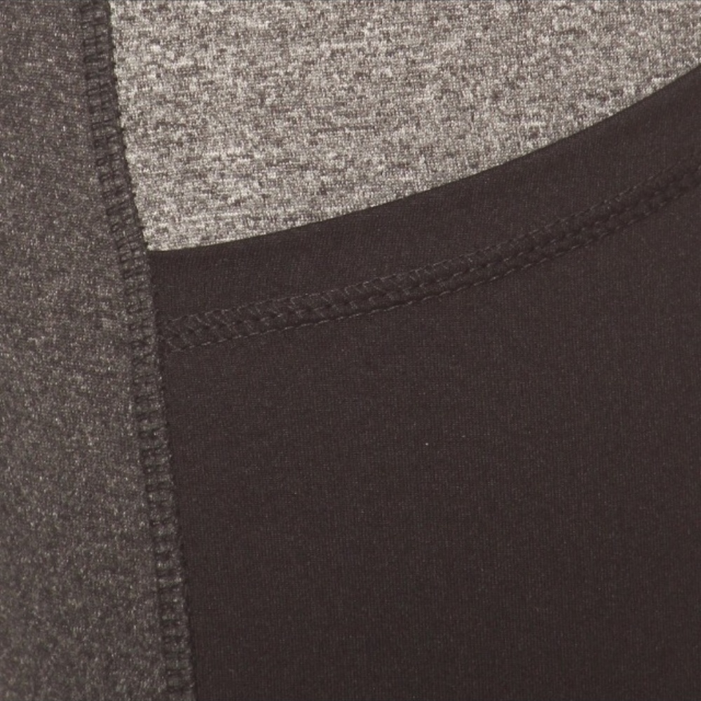 Gray/ Black High Waisted Yoga Leggings - Picture 3 of 6